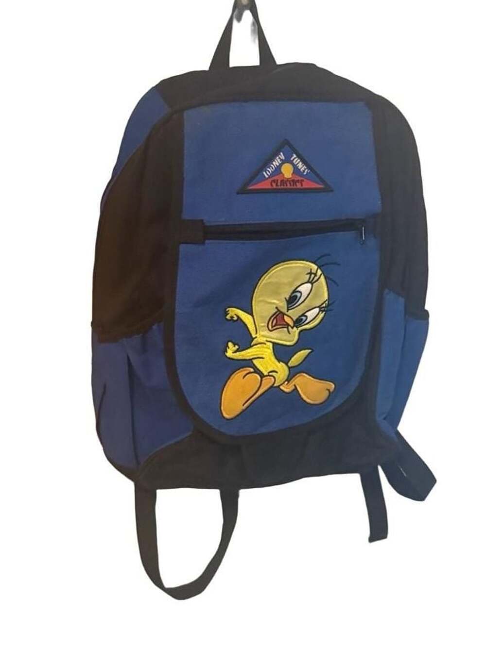 Looney Tunes Classics Tweety Bird Backpack Blue Black Vintage